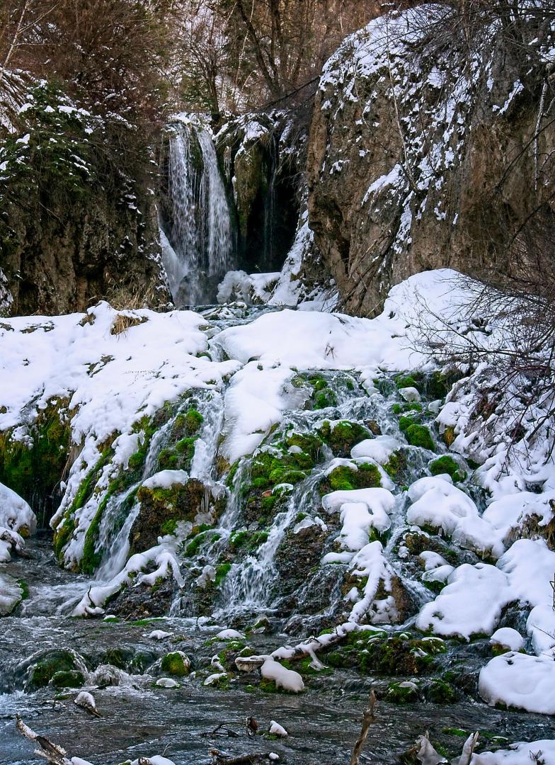 winter waterfalls